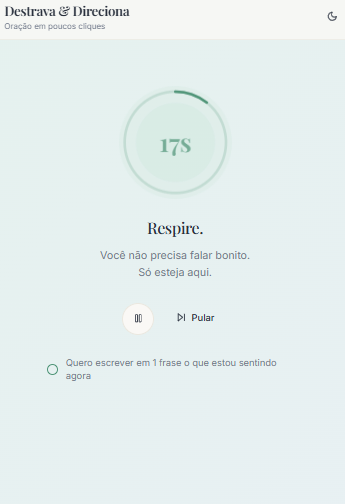 3) Pausa guiada (20 segundos)