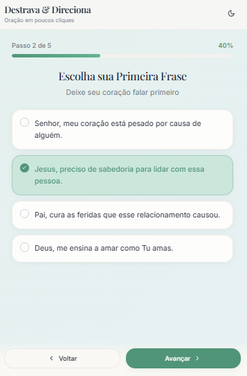 2) Pegue uma Primeira Frase pronta