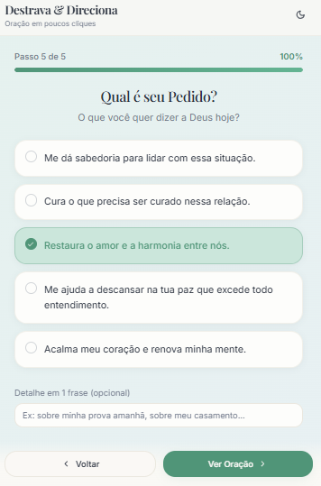 5) Pedido (1 frase clara)